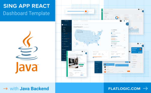 React Admin Dashboard Template with Java Backend